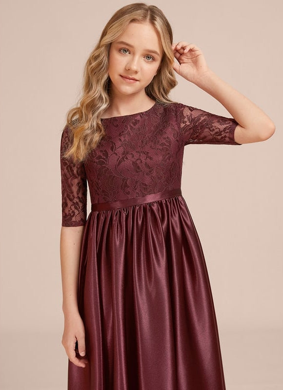 Robe Trapèze Satinée Cerise - gallery 5