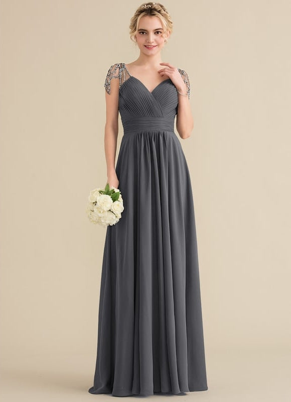 Robe Trapèze Longue Élégante - gallery 1