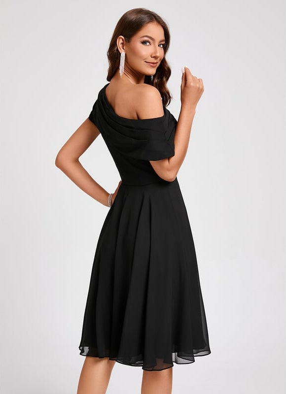 Robe Trapèze Chic Asymétrique - gallery 5