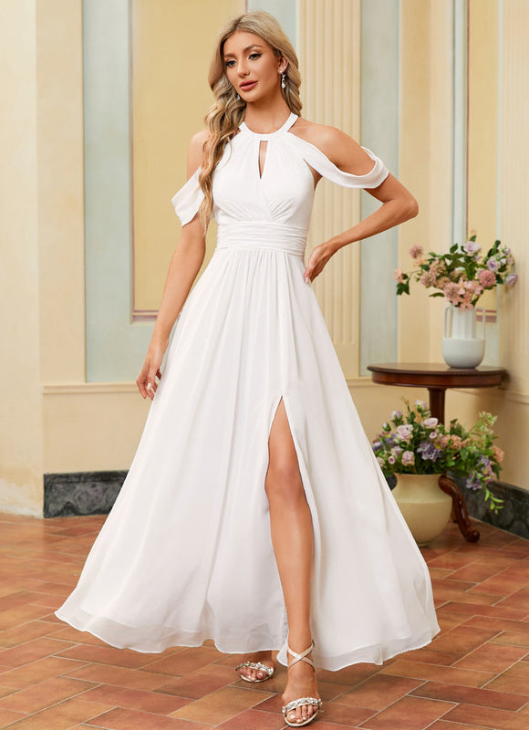 Robe Trapèze Éthérée Blanche