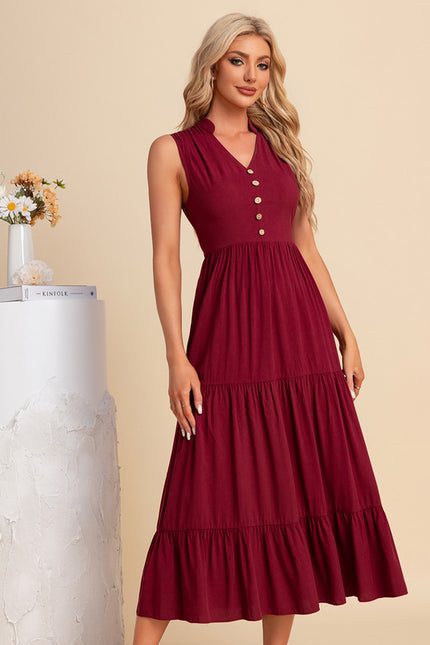 Robe Trapèze Midi Épure - gallery 1