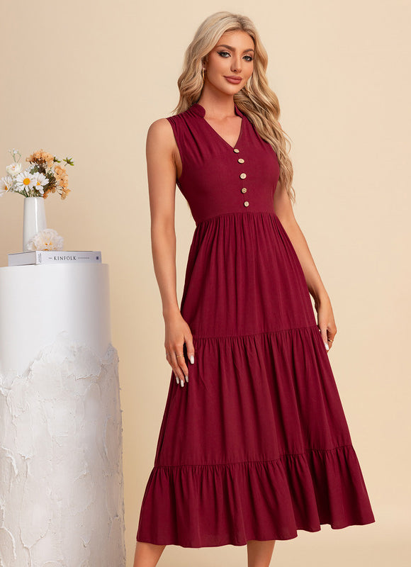 Robe Trapèze Midi Épure - gallery 1