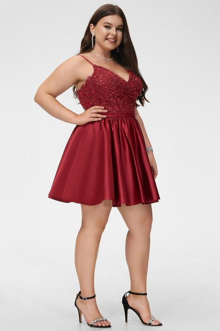 Robe Trapèze Éclatante Satinée - gallery 6