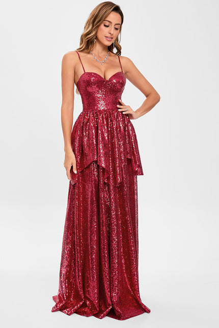 Robe Trapèze Éclat Rubis - gallery 2