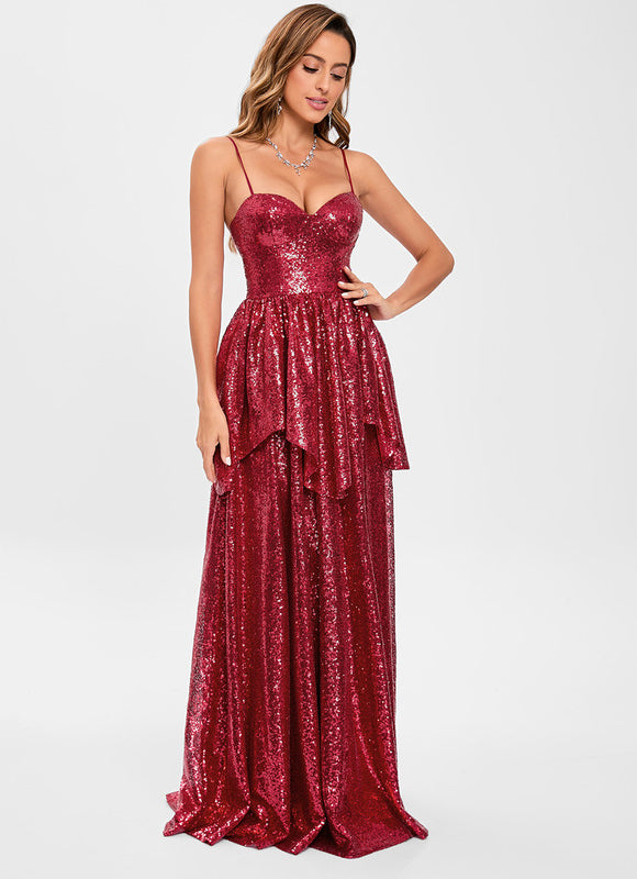 Robe Trapèze Éclat Rubis - gallery 2