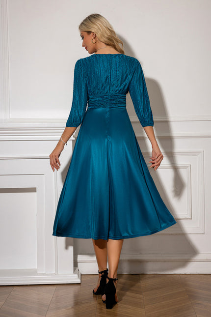 Robe Trapèze Saphir Élégante - gallery 2