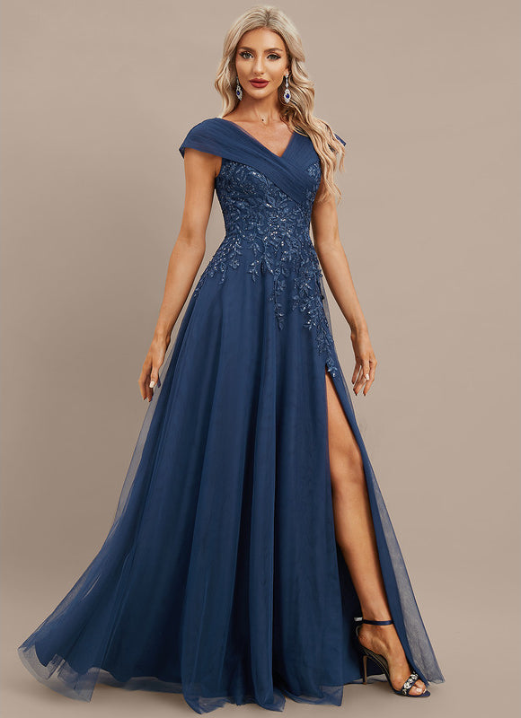 Robe Trapèze Nuit Émeraude Couture - gallery 4