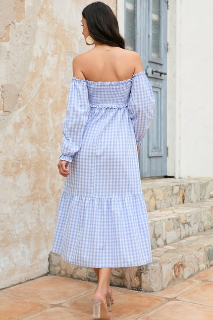 Robe Trapèze Ciel Vichy - gallery 3