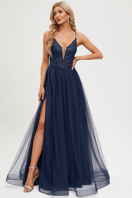 Robe Trapèze Sublime Chiffon Étoilé - gallery 1