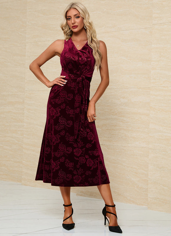 Robe Trapeze Velours