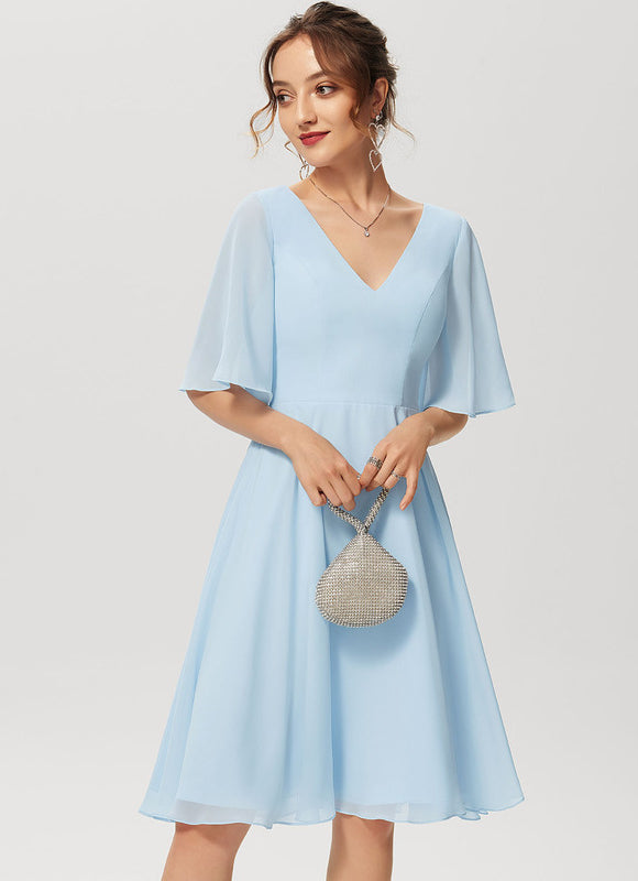 Robe Trapèze Drapé Élégant Chic - gallery 2