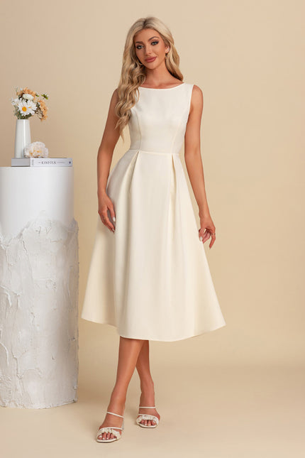 Robe Trapèze Midi Lumineuse