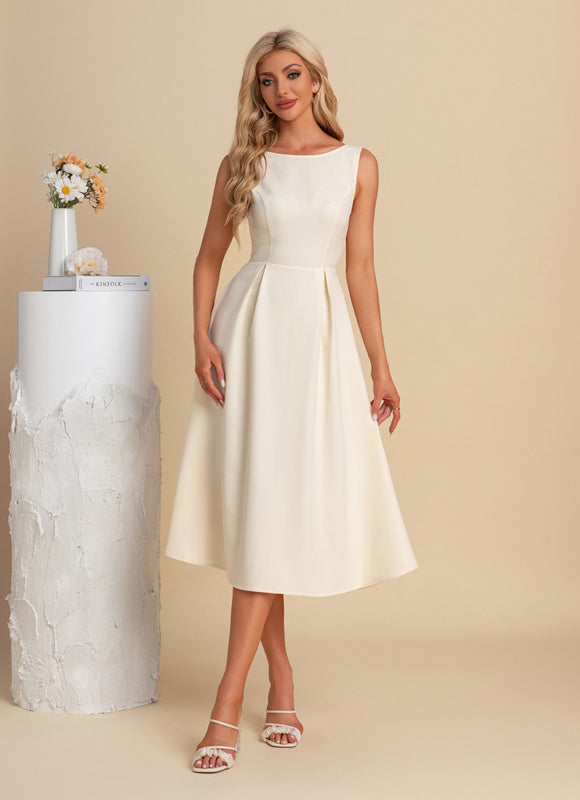 Robe Trapèze Midi Lumineuse
