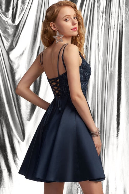 Robe Trapèze Rêve Rosé Satiné - gallery 2