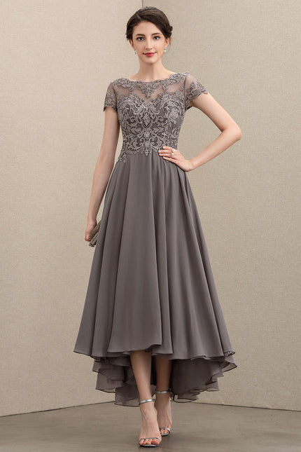Robe Trapèze Voile Dargent Éthéré - gallery 1
