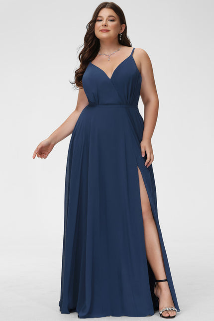 Robe Trapèze Velours Céleste - gallery 4