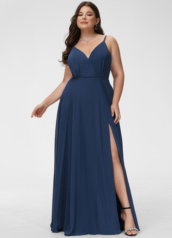 Robe Trapèze Velours Céleste - gallery 4