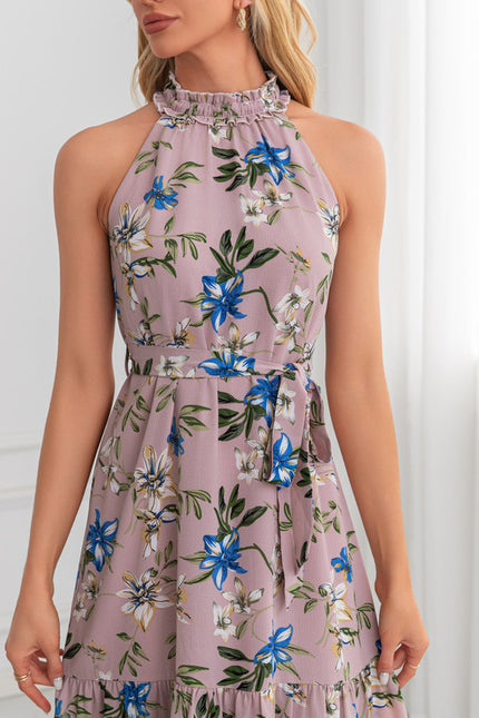 Robe Trapèze Midi Imprimée - gallery 3