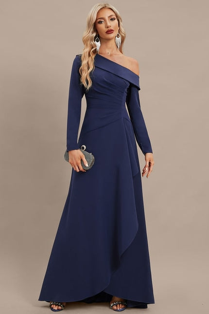 Robe Trapèze Col Unique Fluidité