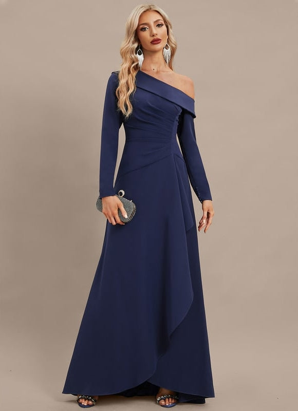 Robe Trapèze Col Unique Fluidité