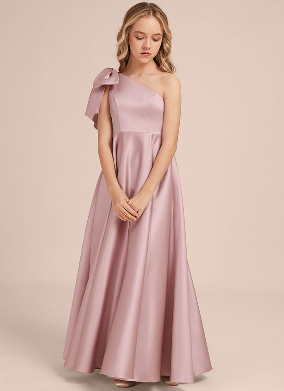 Robe Trapèze Asymétrique Rosée - gallery 2