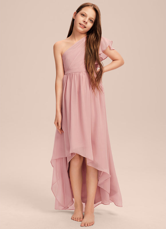 Robe Trapèze Rosée Flottante - gallery 1
