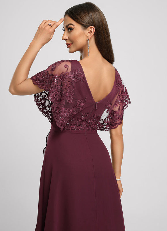 Robe Trapèze Velours Ambré - gallery 1