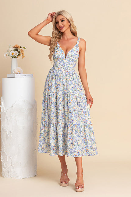 Robe Trapèze Rêve Azur Évasé - gallery 3