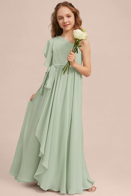 Robe Trapèze Verte Évanescente - gallery 5