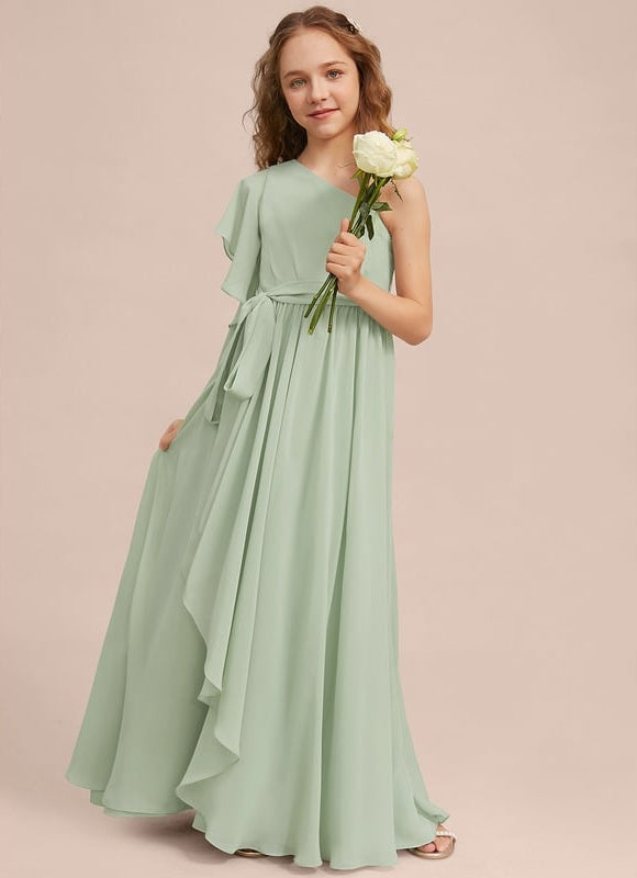 Robe Trapèze Verte Évanescente - gallery 5