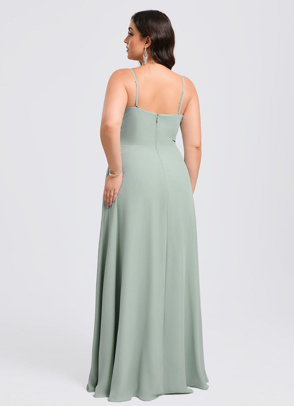 Robe Trapèze Flottante Aqua - gallery 9