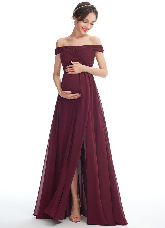 Robe Trapèze Rouge Velours Éthéré - gallery 4
