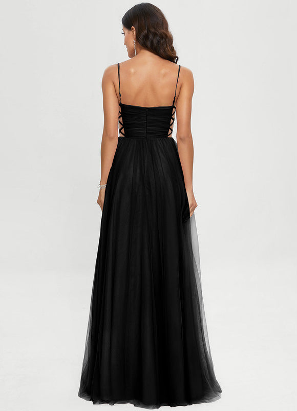 Robe Trapèze Noir Éclipsant - gallery 1
