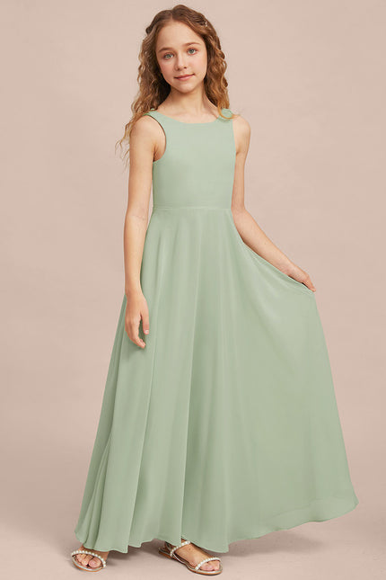 Robe Trapèze Bleu Doux Éclat - gallery 4