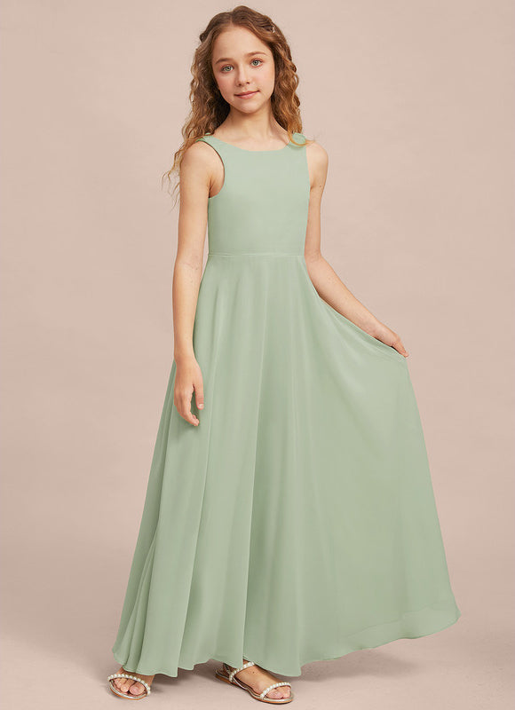 Robe Trapèze Bleu Doux Éclat - gallery 4