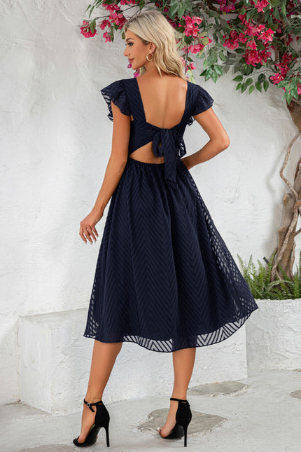 Robe Trapèze Feuille Émeraude - gallery 8
