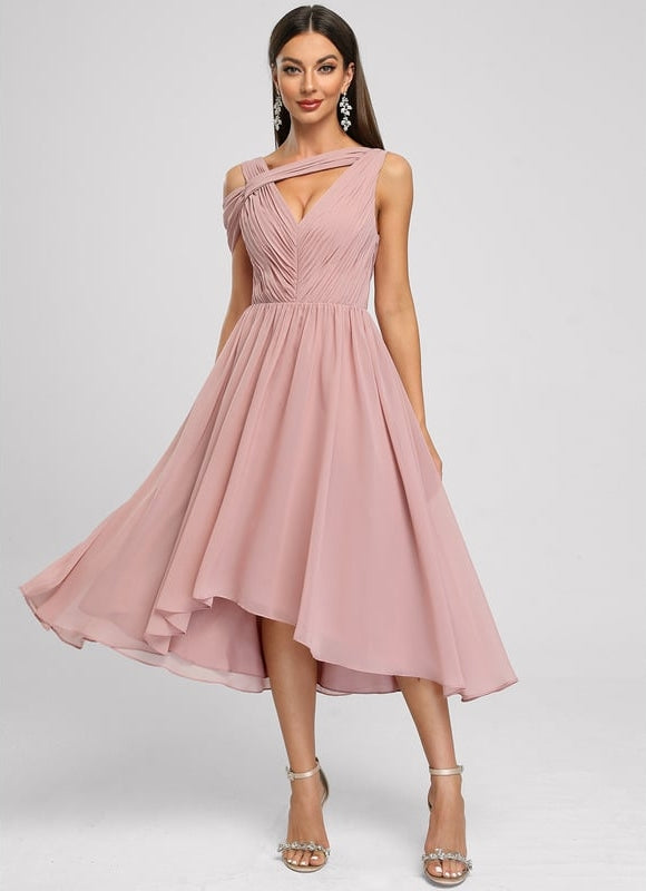 Robe Trapèze Plissée Émeraude - gallery 1