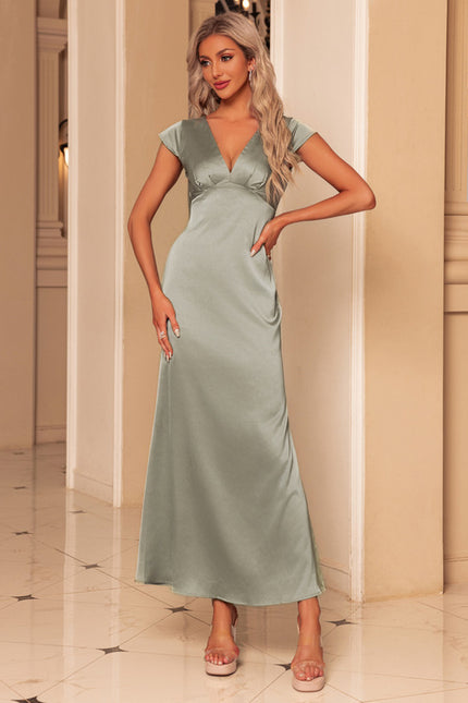 Robe Trapèze Satin Élégance