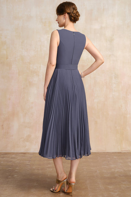Robe Trapèze Chic Plissé Élégant - gallery 6