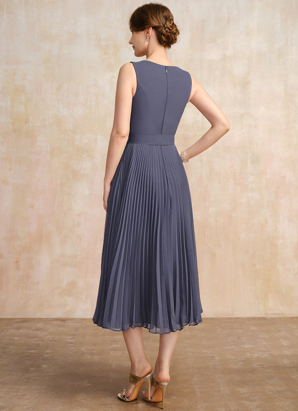 Robe Trapèze Chic Plissé Élégant - gallery 6