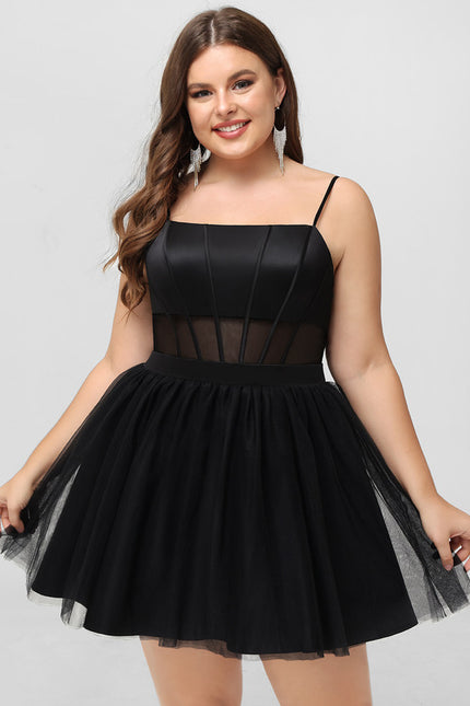 Robe Trapèze Ébène Étoilée - gallery 9