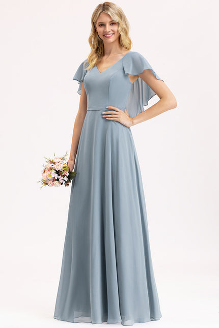 Robe Trapèze Mousseline Fendue - gallery 3