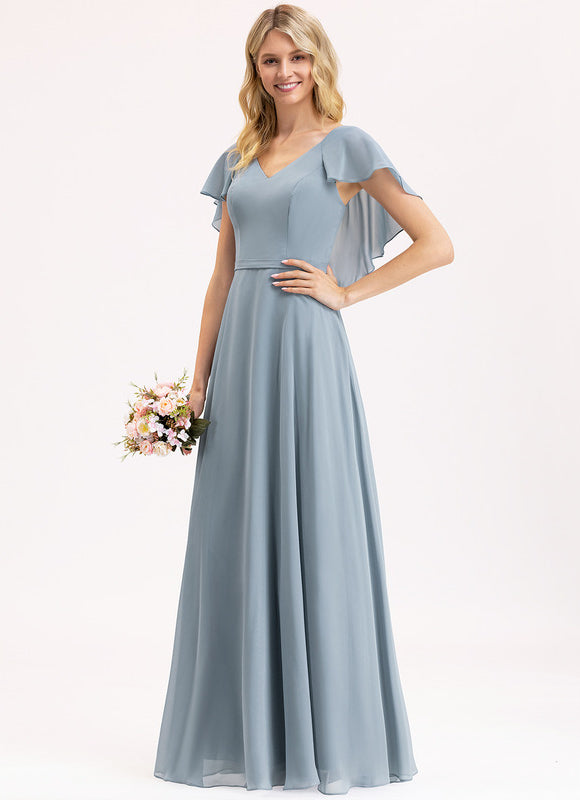 Robe Trapèze Mousseline Fendue - gallery 3