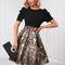 Robe Trapèze Glamour Dorée