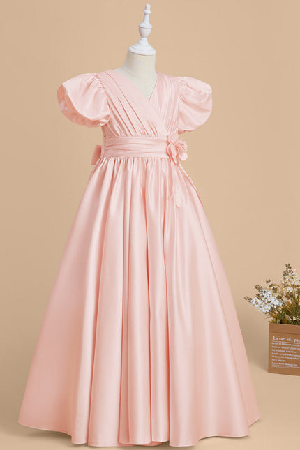 Robe Trapèze Satinée Poudrée - gallery 1