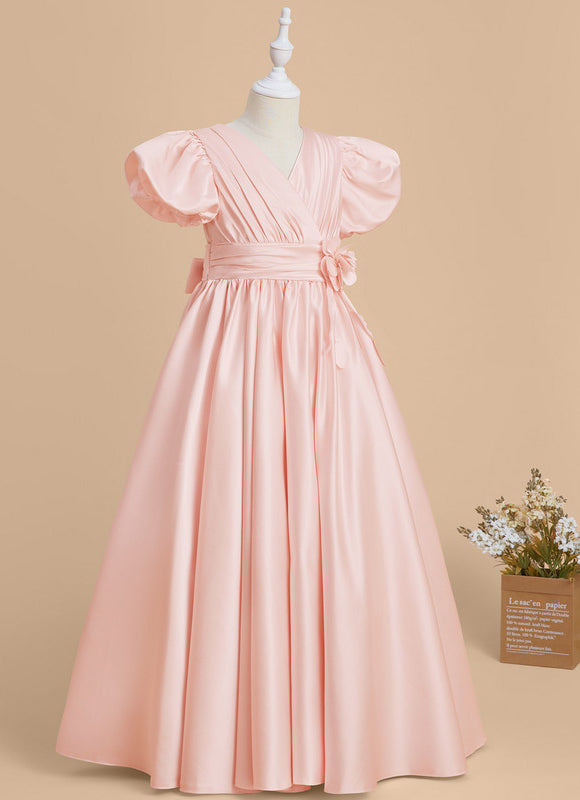Robe Trapèze Satinée Poudrée - gallery 1