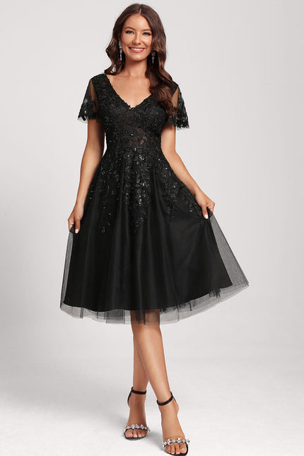 Robe Trapèze Élégance Mystérieuse - gallery 5