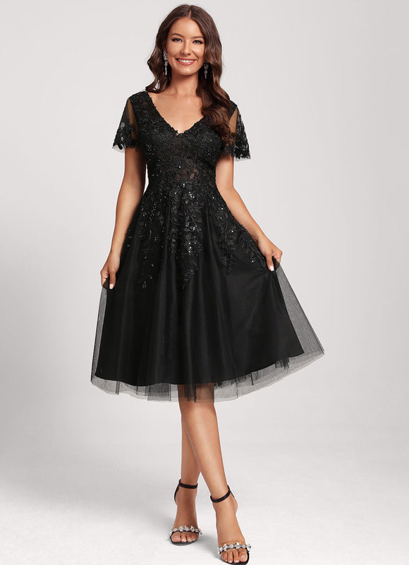 Robe Trapèze Élégance Mystérieuse - gallery 5
