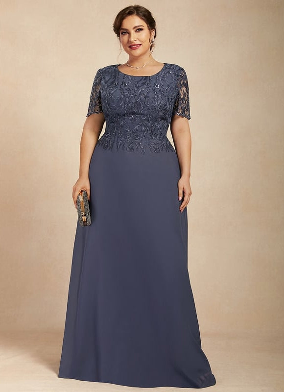 Robe Trapèze Élégance Marine Brodée - gallery 5