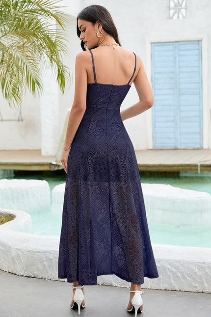 Robe Trapèze Élégance Marine Envoûtante - gallery 3